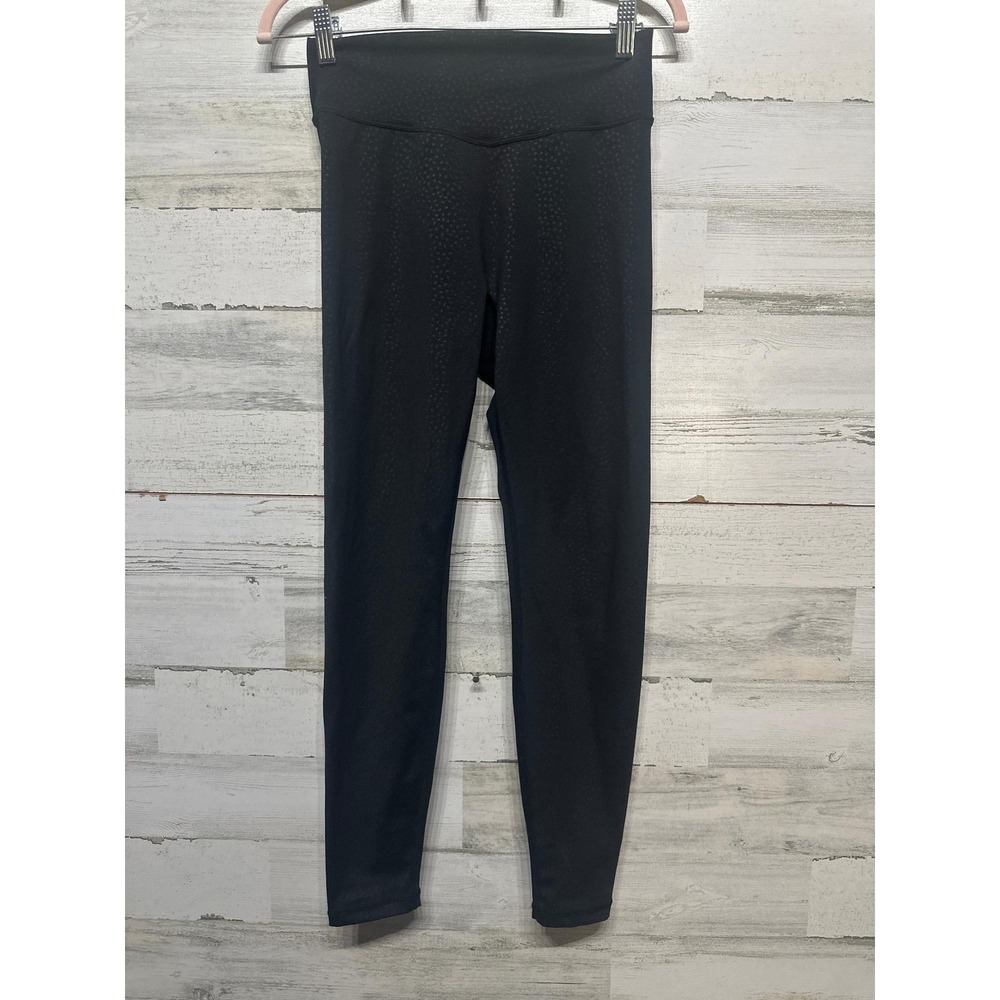 Buffbunny Collection Leggings Women Medium Black Dotted High Waist EUC